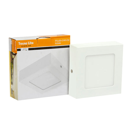 LÁMPARA DE INTERIOR LED ALGEDI I TECNOLITE PARA SOBREPONER 6W LUZ SUAVE CÁLIDA