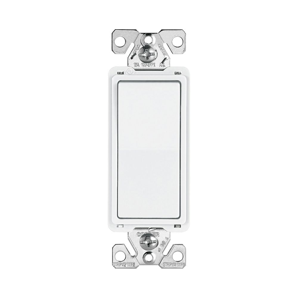 INT. SENCILLO 15A/120-277V. DECORATOR BLANCO *** OFRECER LEV002 ***