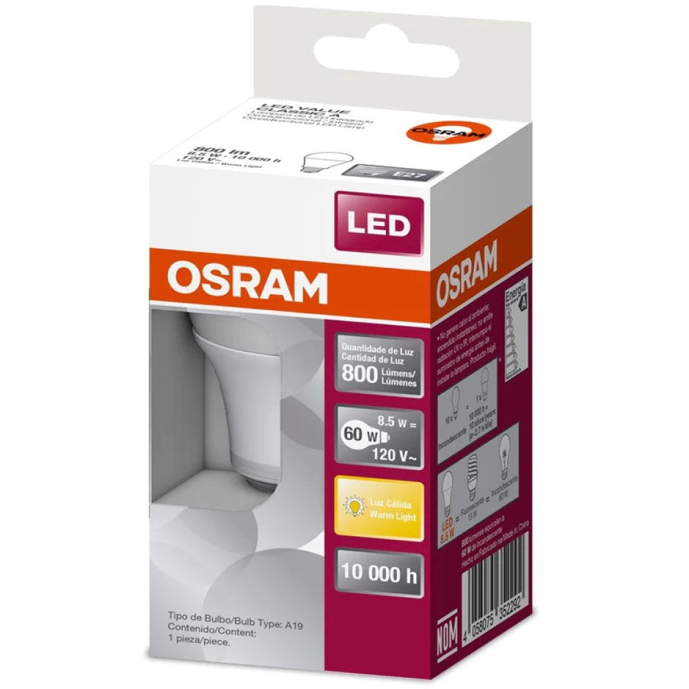 A19 LED SUPERSTAR CLASSIC 8.5W/127V 3000 OSRAM*** HAE ***