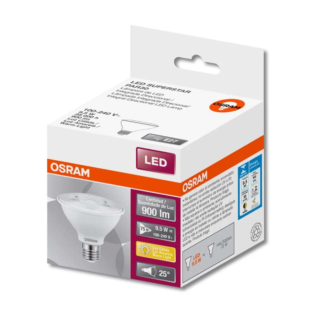 LED PAR30 9.5W 6500K 940LM BIV E27 LEDVANCE *** HAE ***
