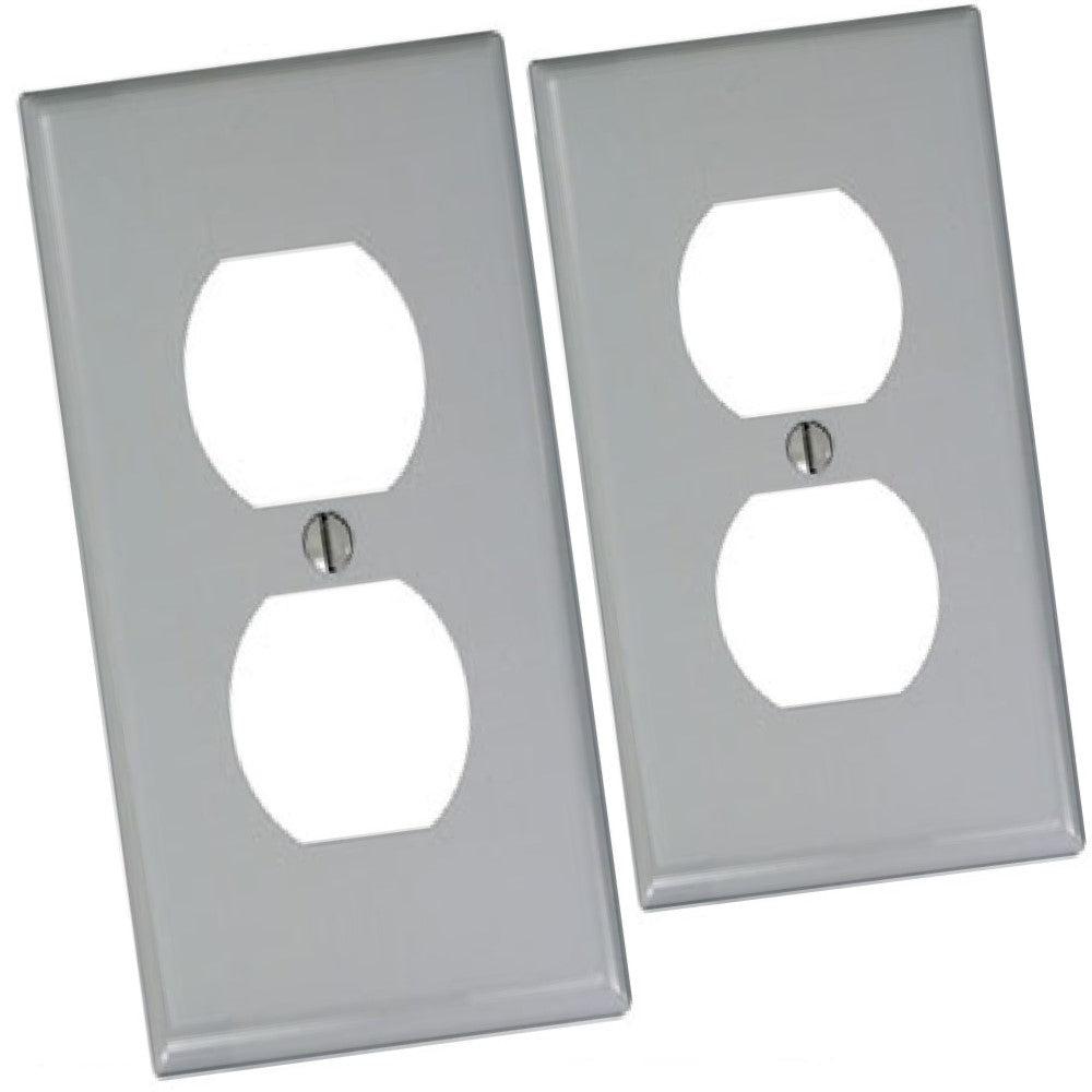 PLACA P/RECEPTACULO DUPLEX GRIS 80703-0GY LEVITON *** OFRECER NPJ8GY ***