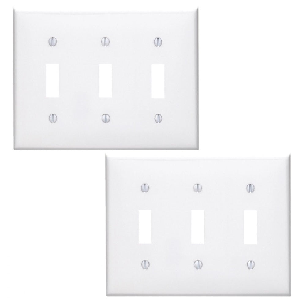 PLACA NYLON P/3 APAGADORES DE PALANCA COLOR BLANCO