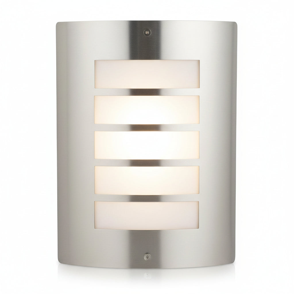 ARBOTANTE A RECTANGULOS 60W MAX E27 ACERO INOXIDABLE CALUX