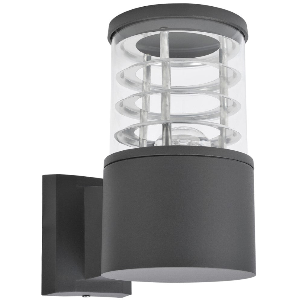 LUMINARIO A MURO CALUX 60W 127V IP54 E27 ACABADO GRAFITO 8372/GF