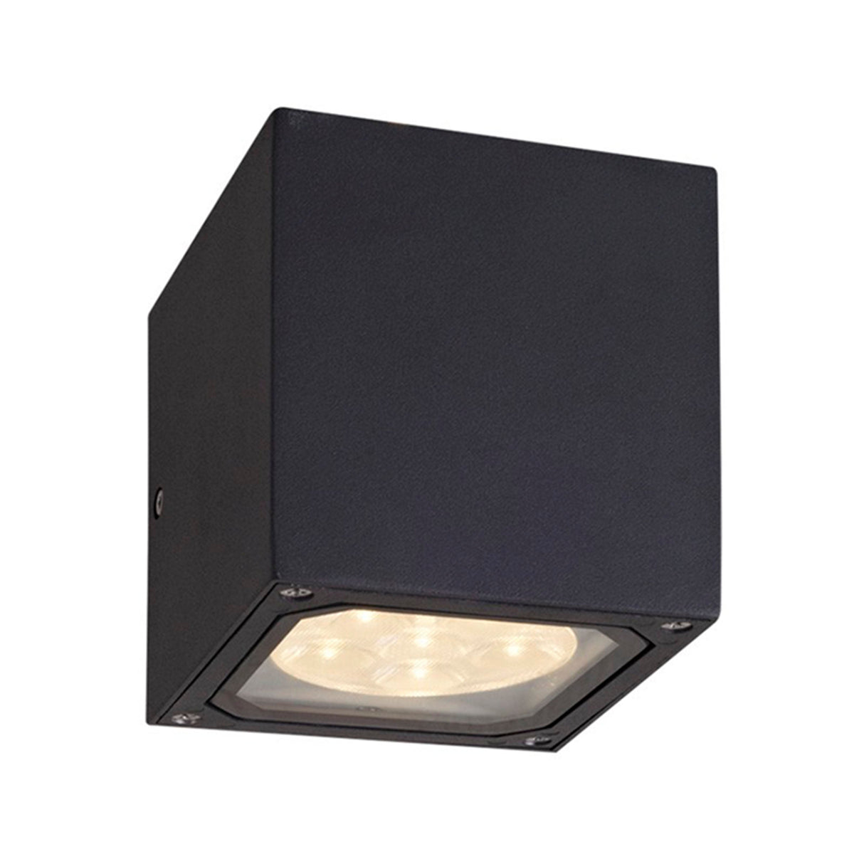 LUMINARIA LED MURO 12W/100-240V. CRISTAL ALUM. FUND. GRIS ***HAE2025***