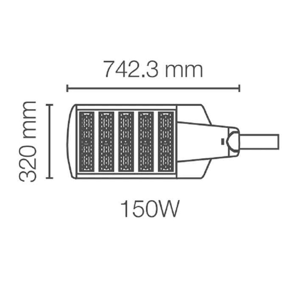 LUMINARIO SKY 150W 90-305V 16500 LM. 140 STREELIGHT 88793 MCA. OSRAM