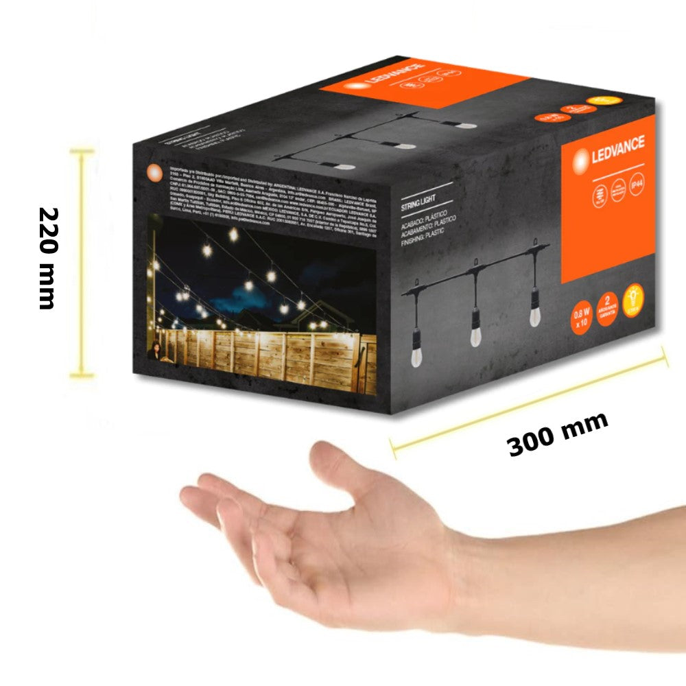 LEDVANCE STRING LIGHT 10XE27 IP44 2700 K LAMPARAS INCLUIDAS