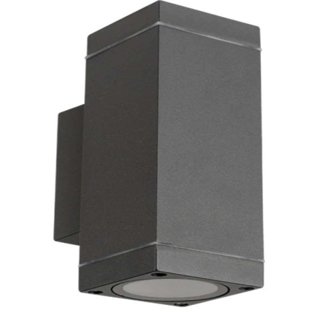 LUMINARIO PARA MURO RECT GU10 GRAFITO