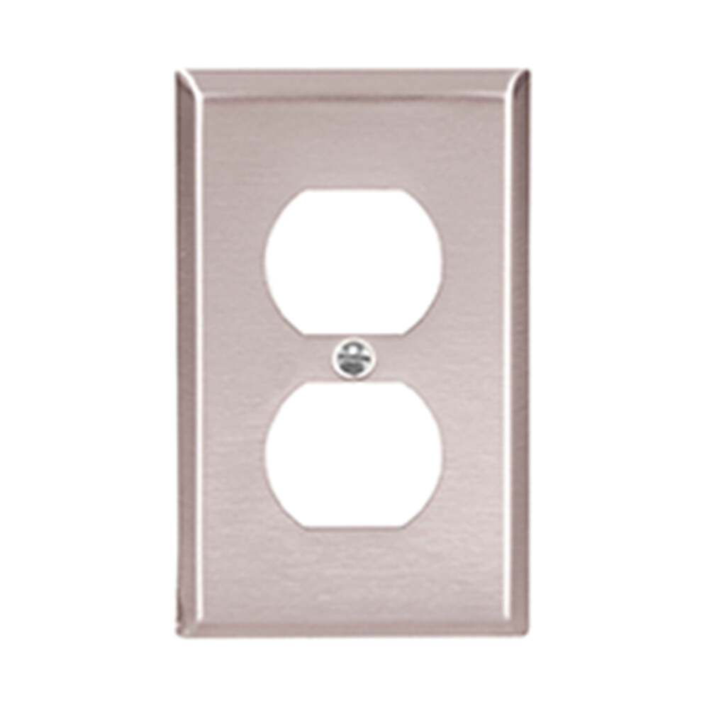 PLACA 1 MOD. ACERO INOX. P/RECEPTACULO DUPLEX A PRUEBA DE AGUA