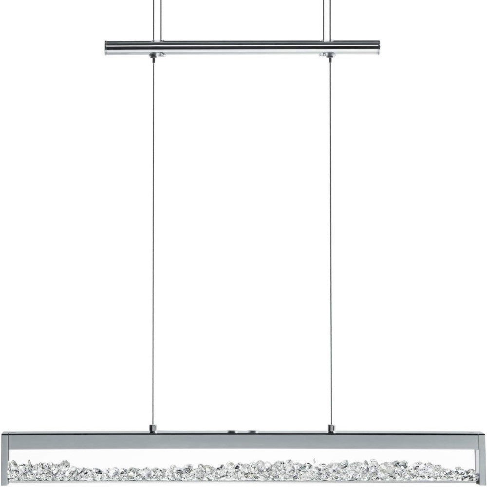 LUMINARIO COLG. LED 24W. CROMO CRISTAL LED INTEGRADO 93625 CARDITO I EGLO