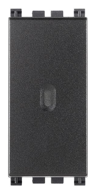 CONMUTADOR AXIAL 1P 16AX. 250V. 1 MOD. ILUMINADO GRIS ARKE VIMAR