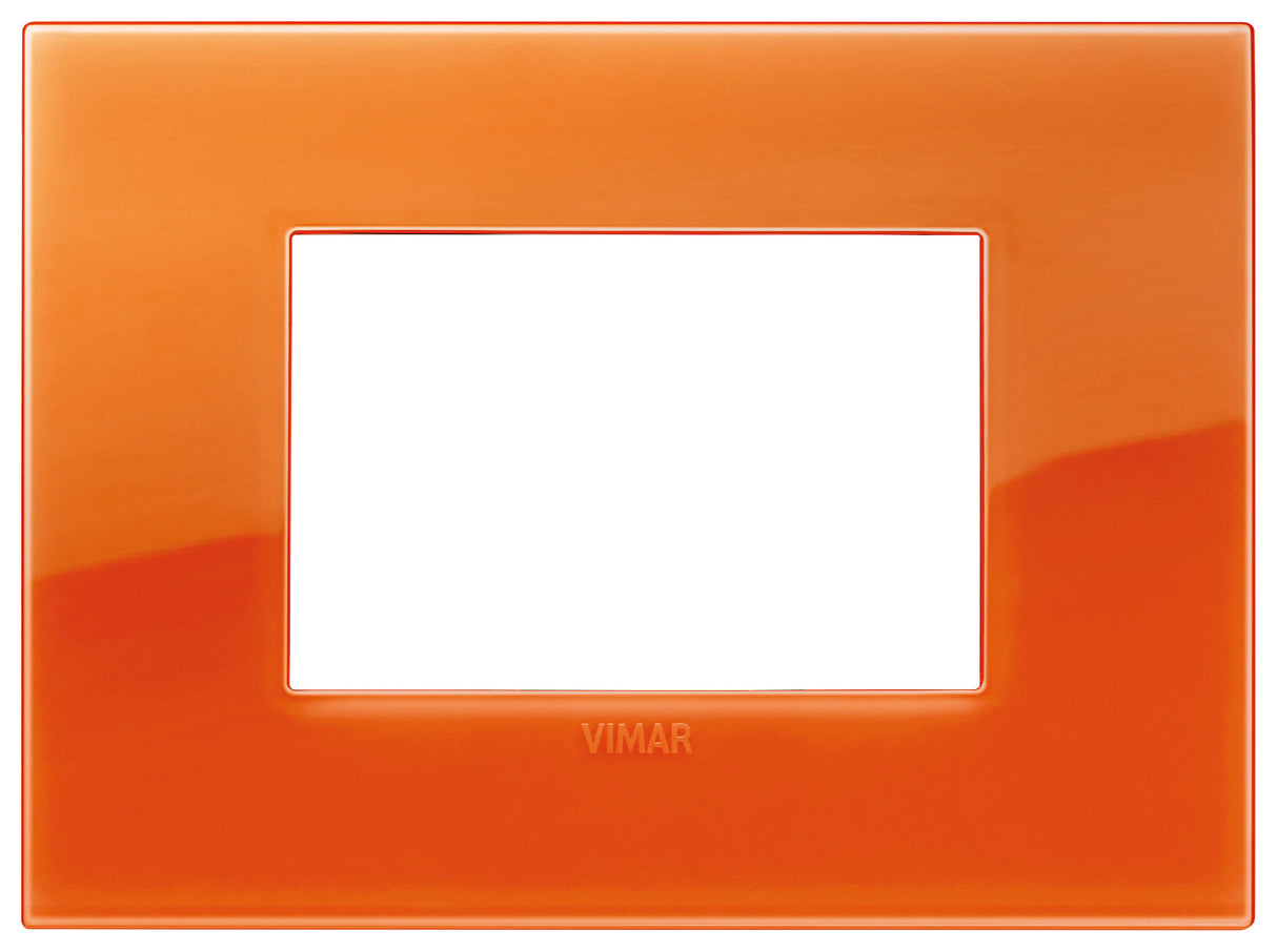 PLACA CLASSIC 3 MOD. TECNOPOLIMERO REFLEX ORANGE ARKE VIMAR
