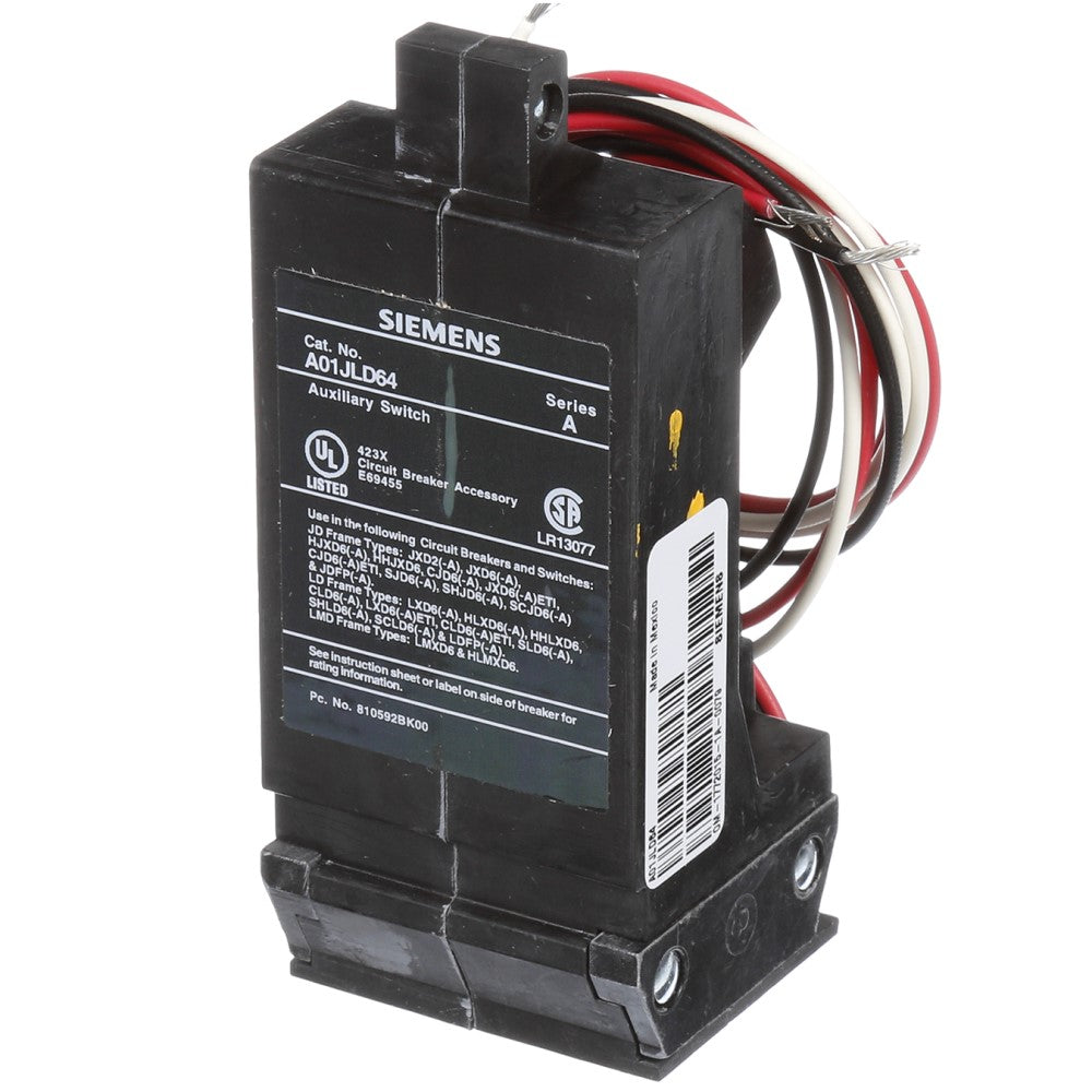 CONTACTO AUXILIAR 1NA+1NC 10A/120-240-480VCA 60HZ P/INT. JXD6-LXD6-LMXD6 A01JLD64 A7B10000020347