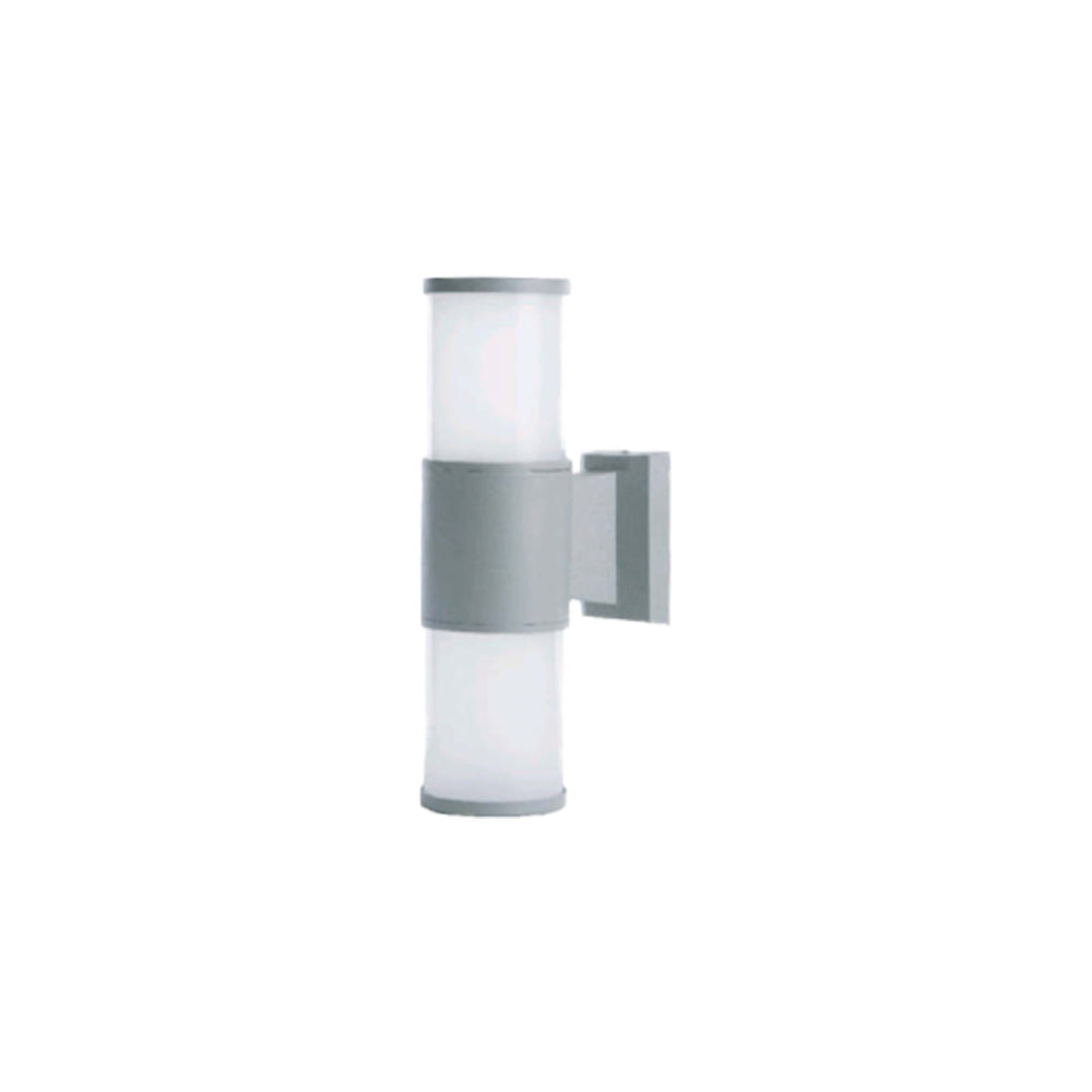 ARBOTANTE DOBLE LED DE CRISTAL OPALINO E26 GRIS MATE ACD27SIG JACH