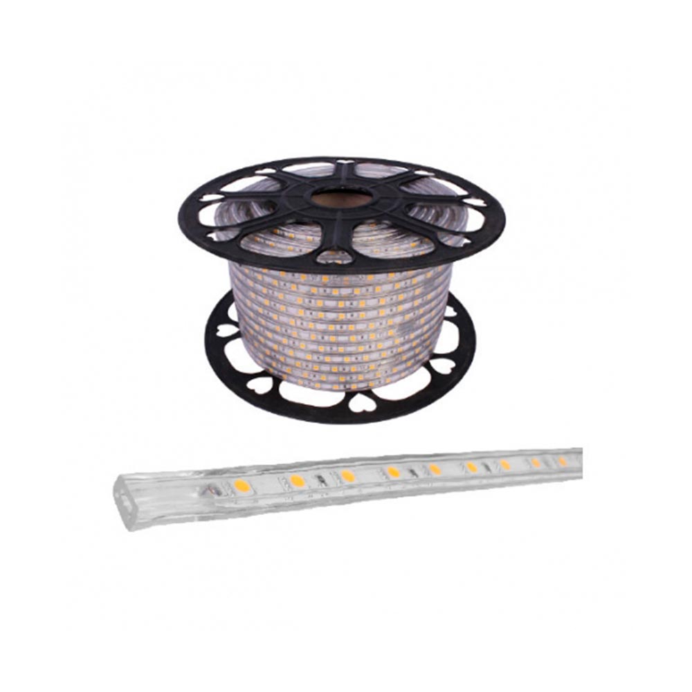 TIRA EXTRAPLANA LED 2835 120LEDS POR M ROLLO 50M BLANCO CALIDO ATENUABLE 120 ENCAPSULADANONWIRE CRI80 127V IP65 ILUMILEDS ***REQUIERE FUENTE TIPO CP O FP***