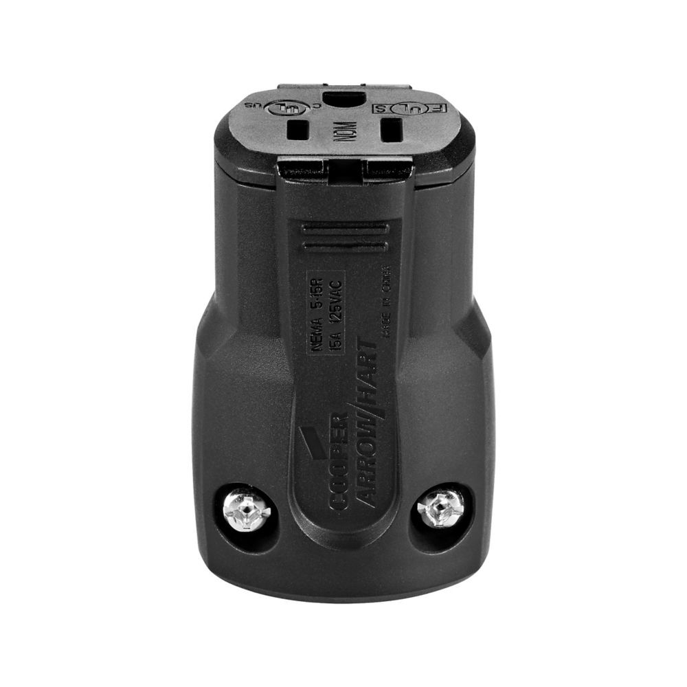 CONECTOR 15A 125V 2P3W STR QUICKGRIP NEGRA *** LEV721 ***