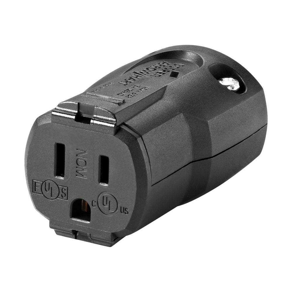 CONECTOR 15A 125V 2P3W STR QUICKGRIP NEGRA *** LEV721 ***