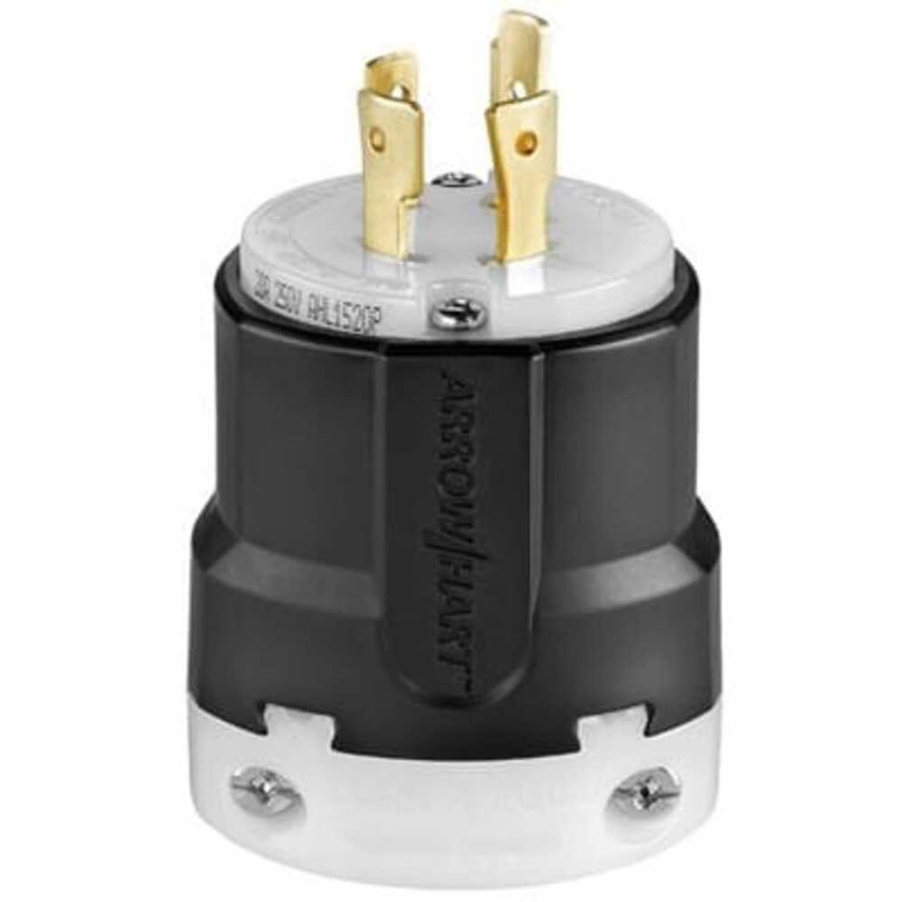 CLAVIJA ULTRA NEGRO Y BCO 3P AH 250V AC NEMA L15-20 AHL-1520P