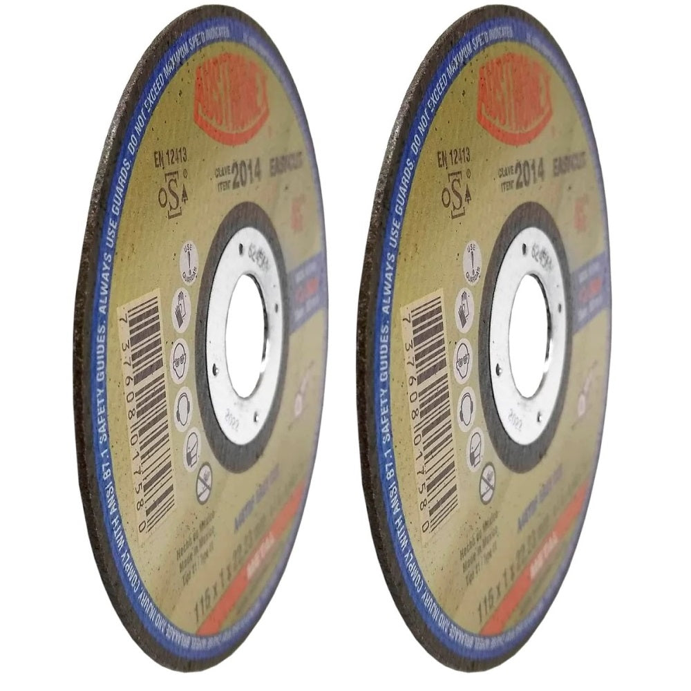 DISCO PARA CORTE DE METAL A46TBF EASY CUT A46TBF EASY CUT 4-1/2X0040X7/8 115X1X22.23 MCA AUSTROMEX