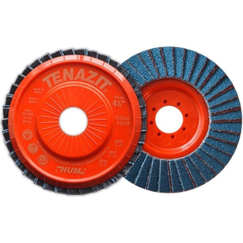 DISCO LAMINADO HUM GRANO 40 TZHUM-40 4 1/2X7/8 115X22.23 MCA AUSTROMEX