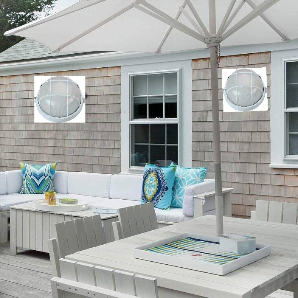 NAUTICA CON GUARDA REDONDA 60W E27 NO INCLUYE FOCO COLOR BLANCO MCA. TECNOLED