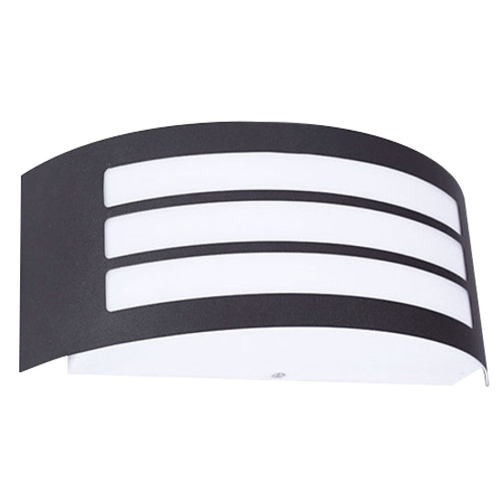 LUMINARIO INCANDESC. MURO EXTERIOR DESCUBIERTO 127V~ 50-60 HZ E27 C. NEGRO BMS-055N2