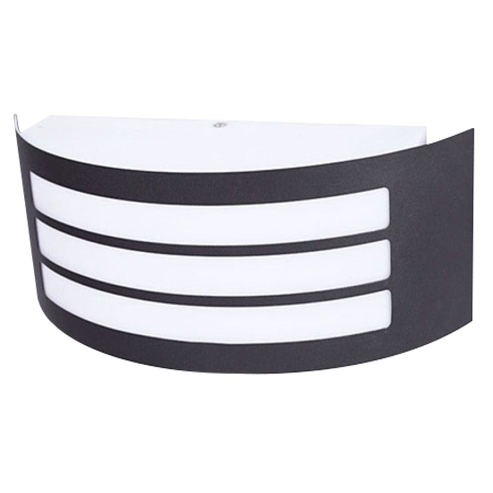 LUMINARIO INCANDESC. MURO EXTERIOR DESCUBIERTO 127V~ 50-60 HZ E27 C. NEGRO BMS-055N2