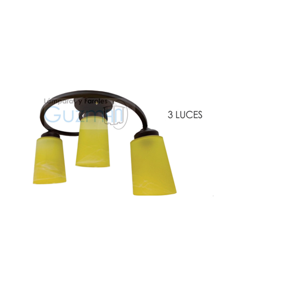 CANDIL ESPIRAL CHOCOLATE VASO AMARILLO MCA GUZMAN