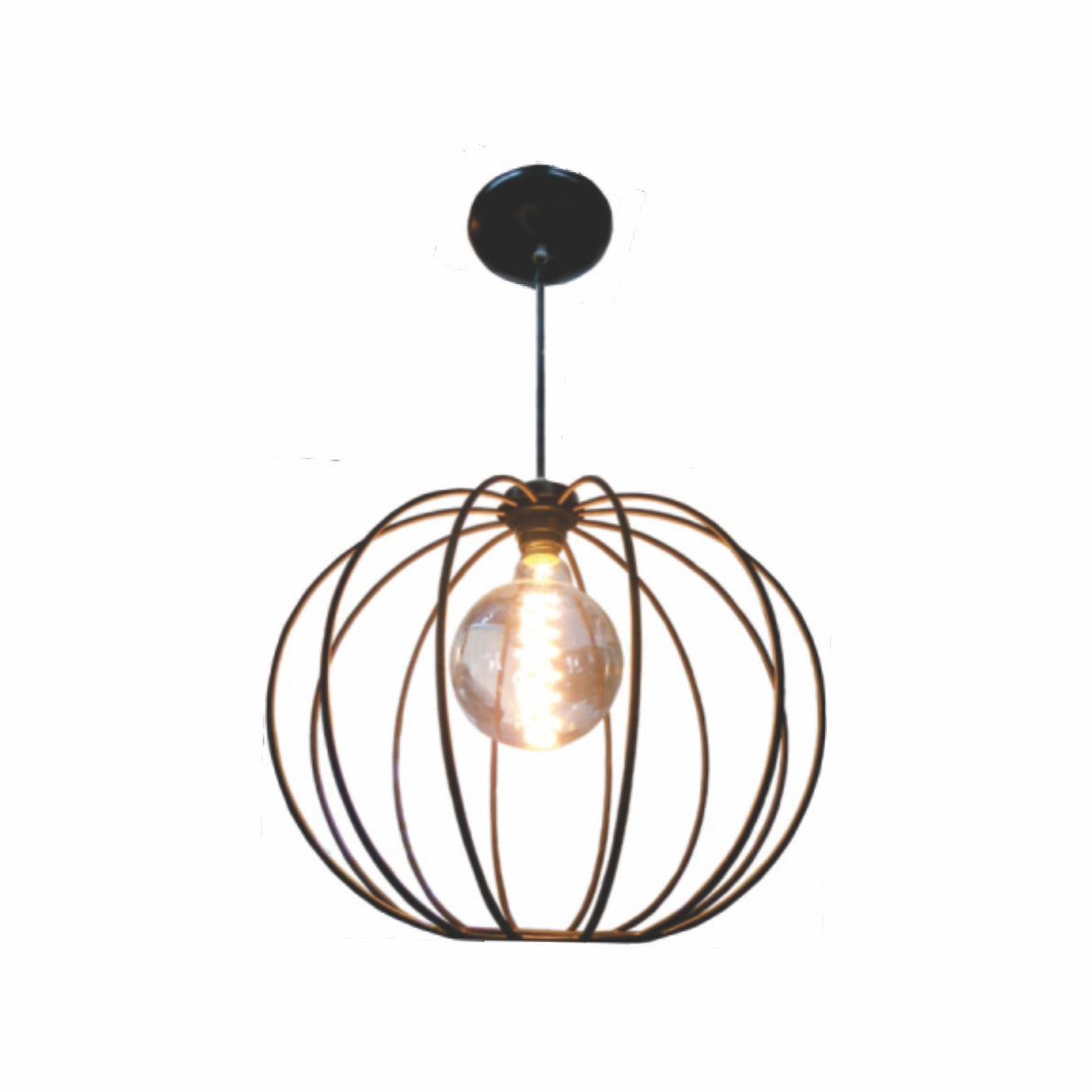 COLGANTE VINTAGE ESFERA 1 LUZ SIN FOCO MCA GUZMAN