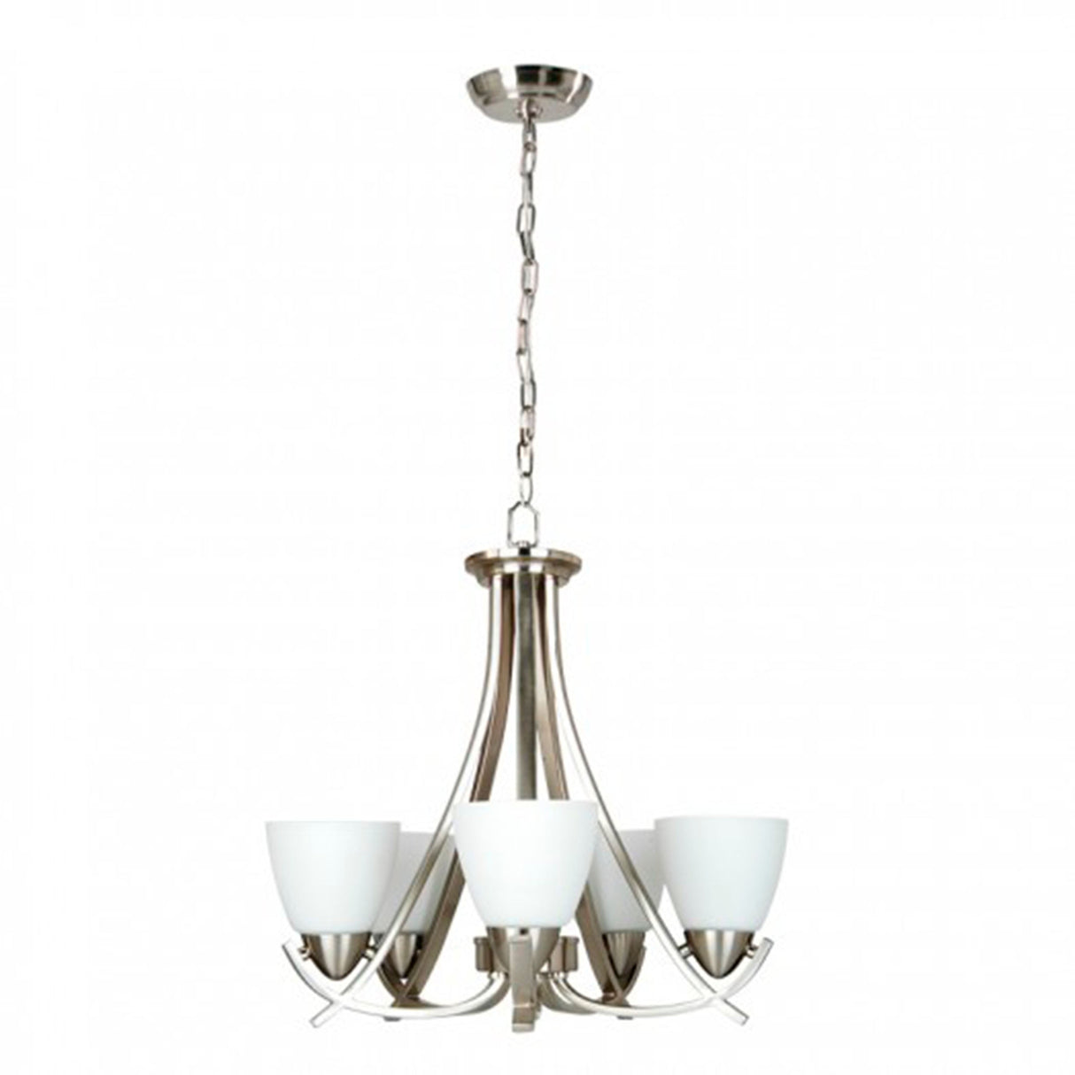 CANDIL 5 LUCES 5X60W MAX E27 SATINADO