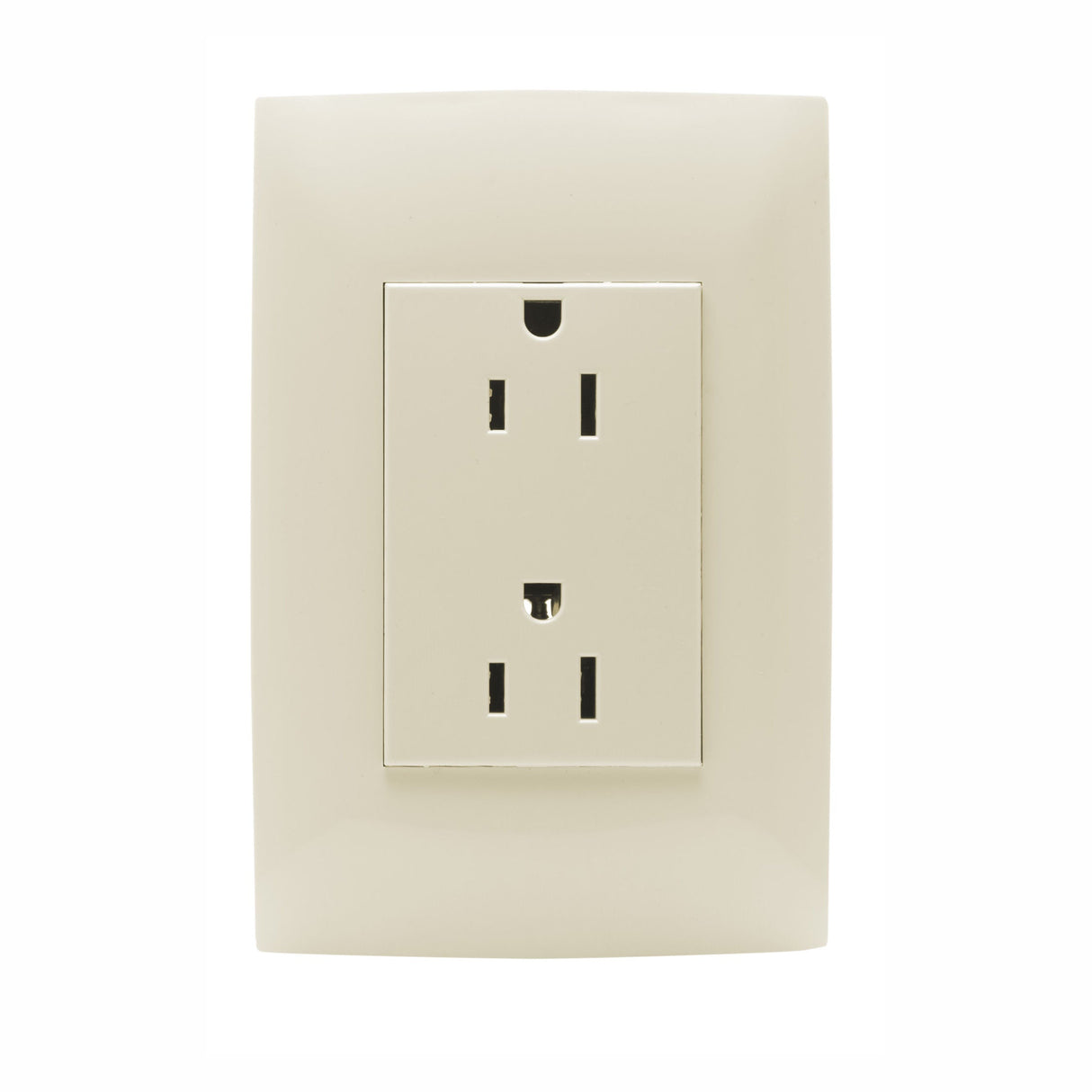 CONTACTO DUPLEX CON TIERRA 15A. MARFIL LEVITON