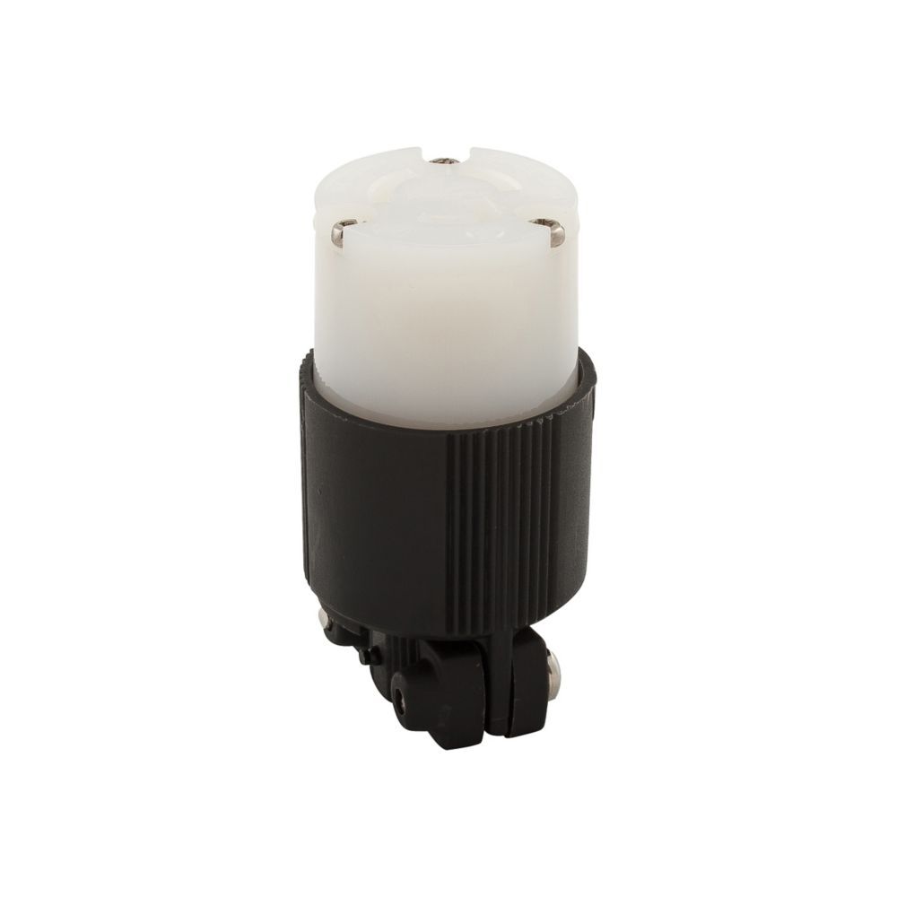 CONECTOR "SAFETGRIP" MEDIA VUELTA 2P 3H 15A 125VAC L5-15 GRADO INDUSTRIAL