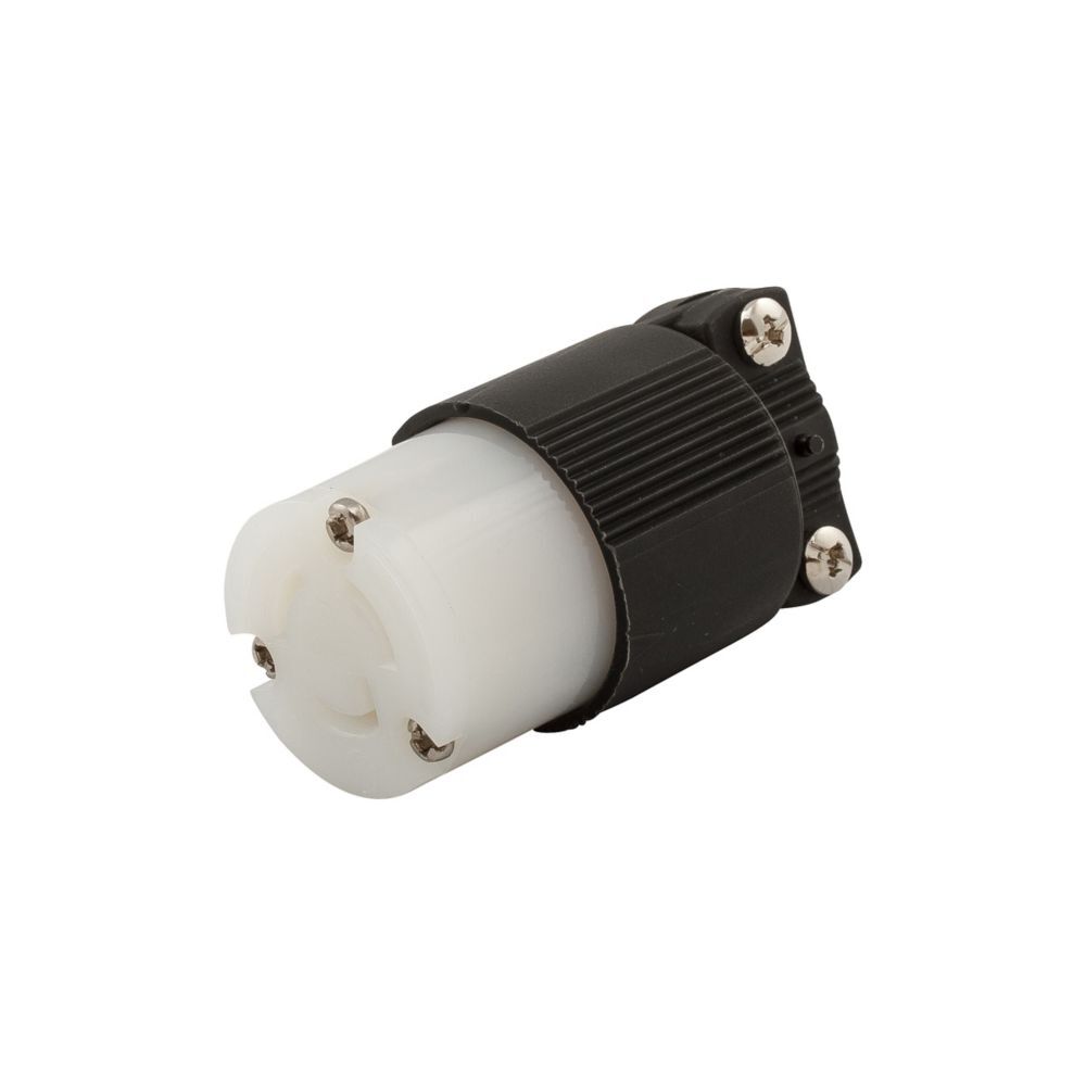 CONECTOR "SAFETGRIP" MEDIA VUELTA 2P 3H 15A 125VAC L5-15 GRADO INDUSTRIAL