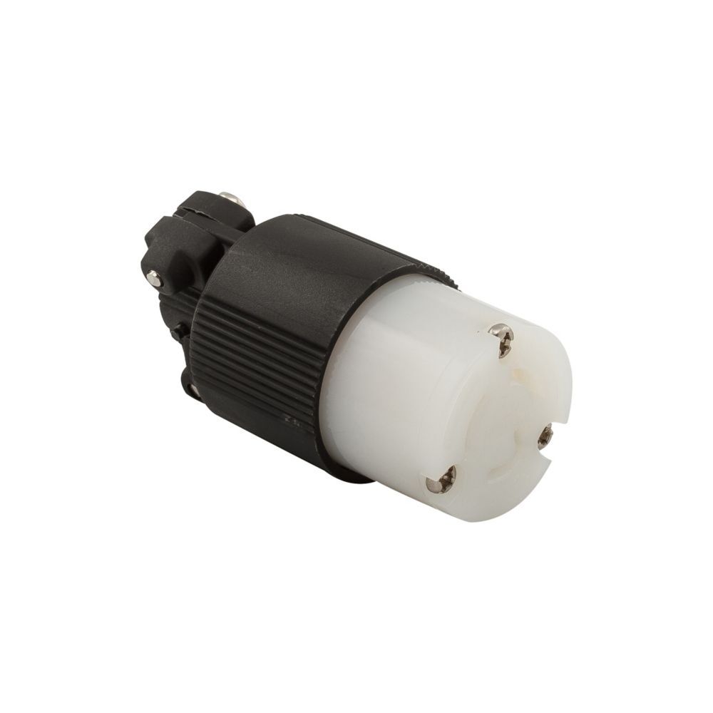 CONECTOR "SAFETGRIP" MEDIA VUELTA 2P 3H 15A 125VAC L5-15 GRADO INDUSTRIAL