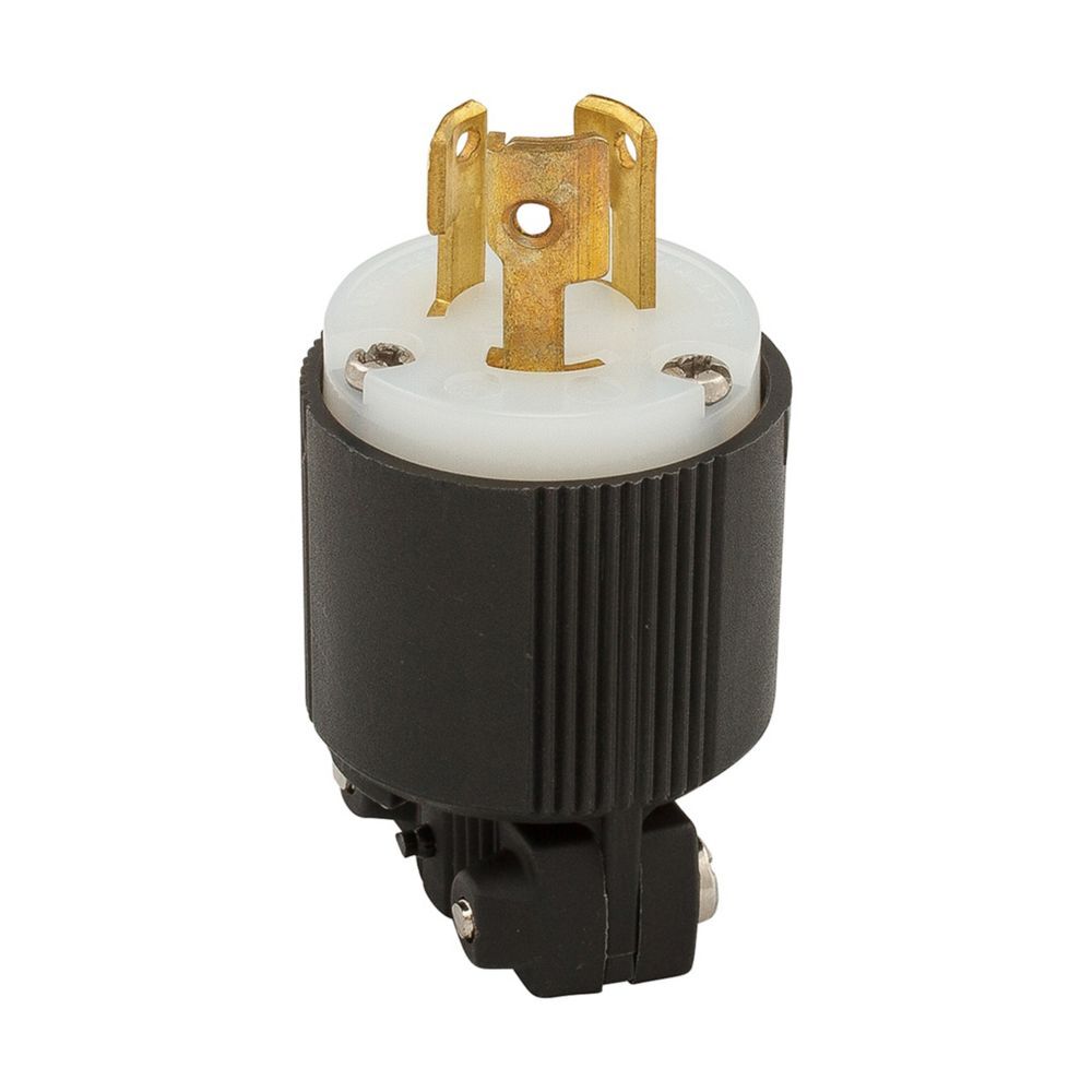 CLAVIJA "SAFETYGRIP" 2P 3H 15A 125VCA NEMA L5-15 GRADO INDUSTRIAL NEGRO