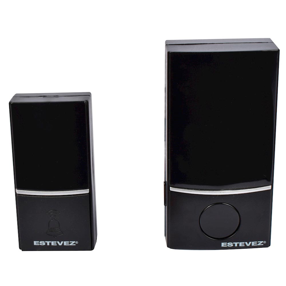 TIMBRE INALAMBRICO MINIMAL PLUG IN NEGRO