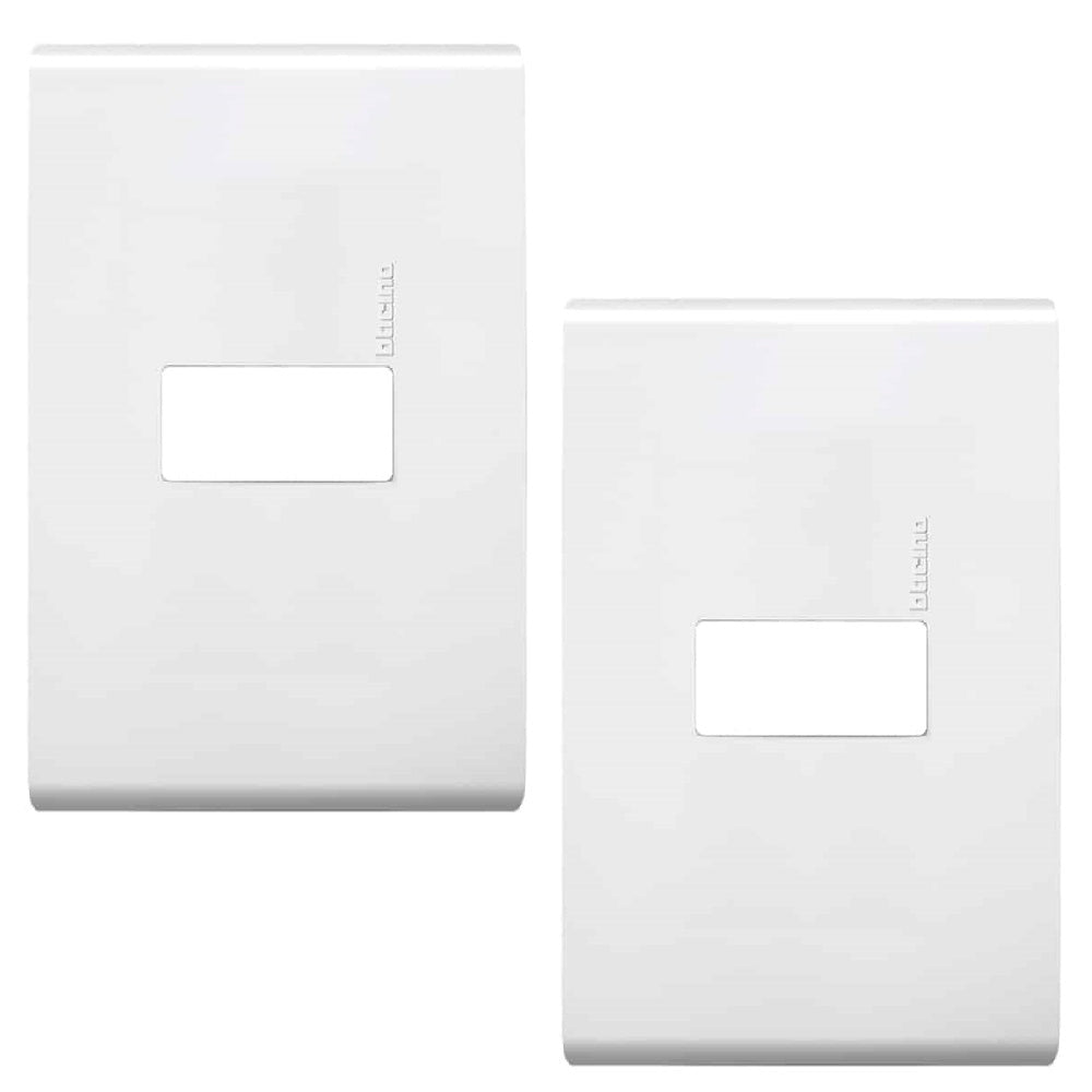 PLACA CON CHASIS RESINA 1 MODULO BLANCO