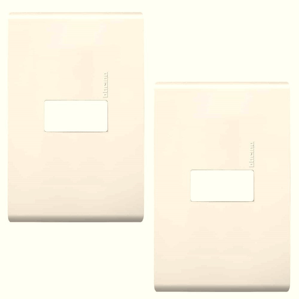 PLACA MARFIL RESTYLE DE RESINA CON CHASIS 1 MÓDULO