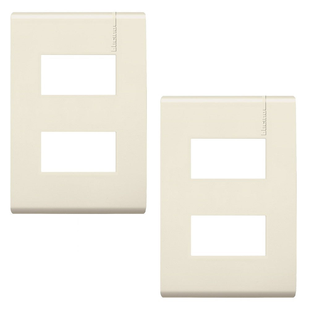 PLACA MARFIL RESTYLE DE RESINA CON CHASIS 2 MÓDULOS