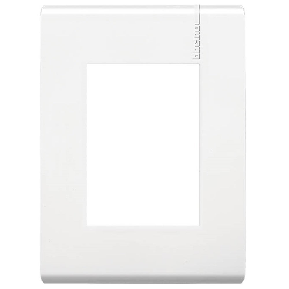 PLACA DE 3 MÓDULOS CON CHASIS DE RESINA COLOR BLANCO