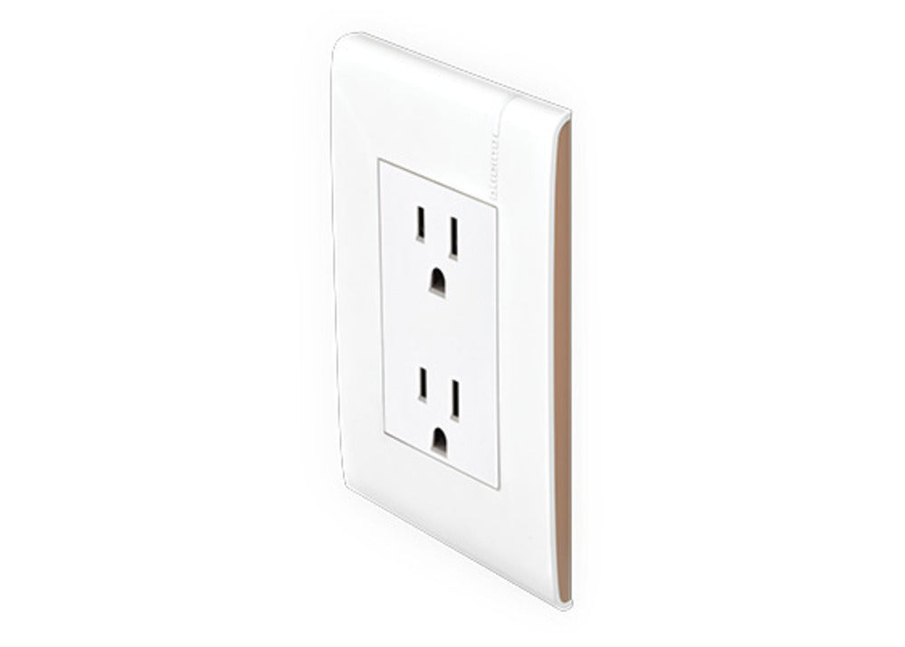 TOMACORRIENTE DÚPLEX 2P+T CON PROTECCIÓN INFANTIL 15A 127-250V PLACA MOKA