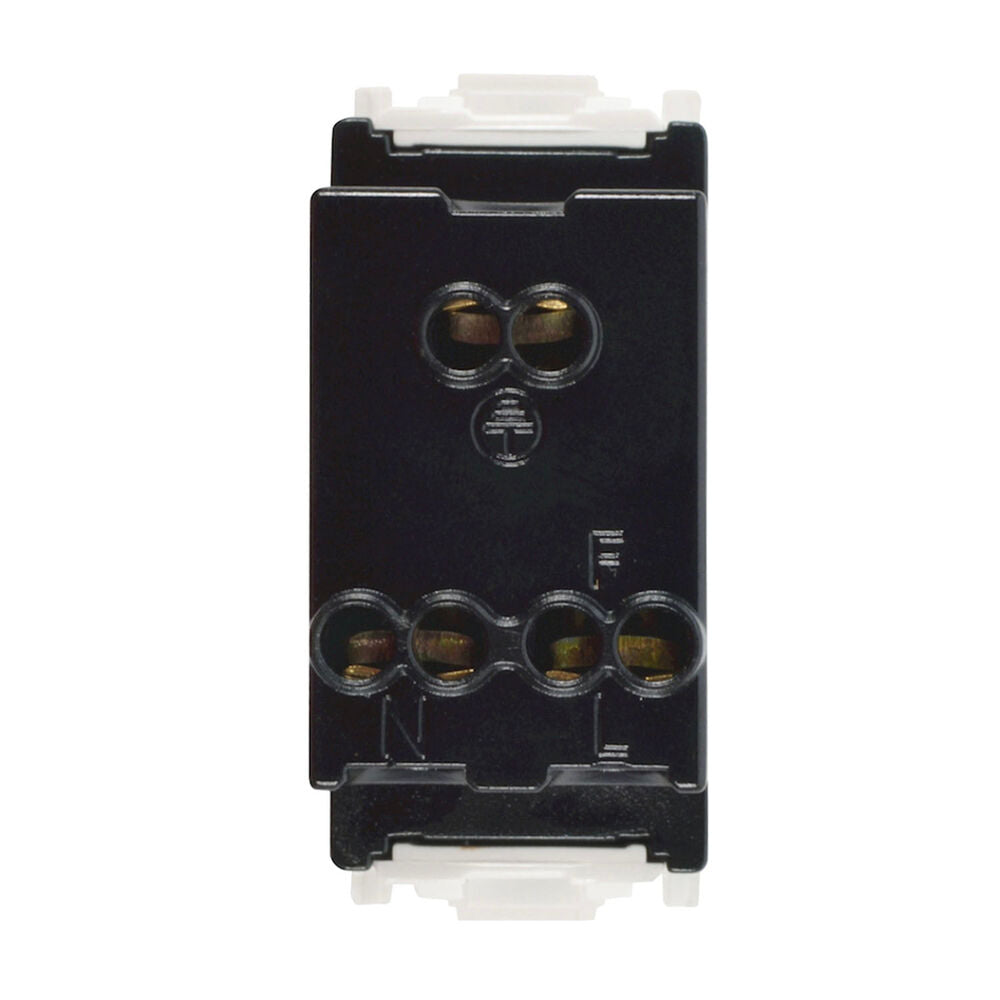 CONTACTO ESTEVEZ ALPHA 2 POLOS CON TIERRA 1 MÓDULO BLANCO