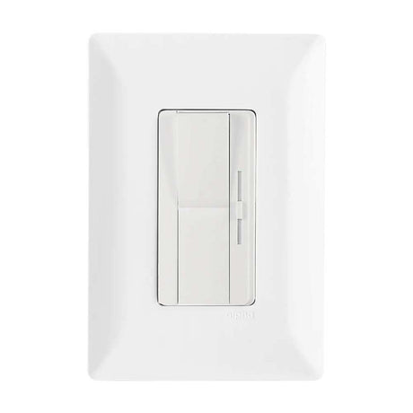 ATENUADOR DE LUZ ESTEVEZ ALPHA CON BOTÓN BASCULANTE Y CONTROL DESLIZABLE BLANCO