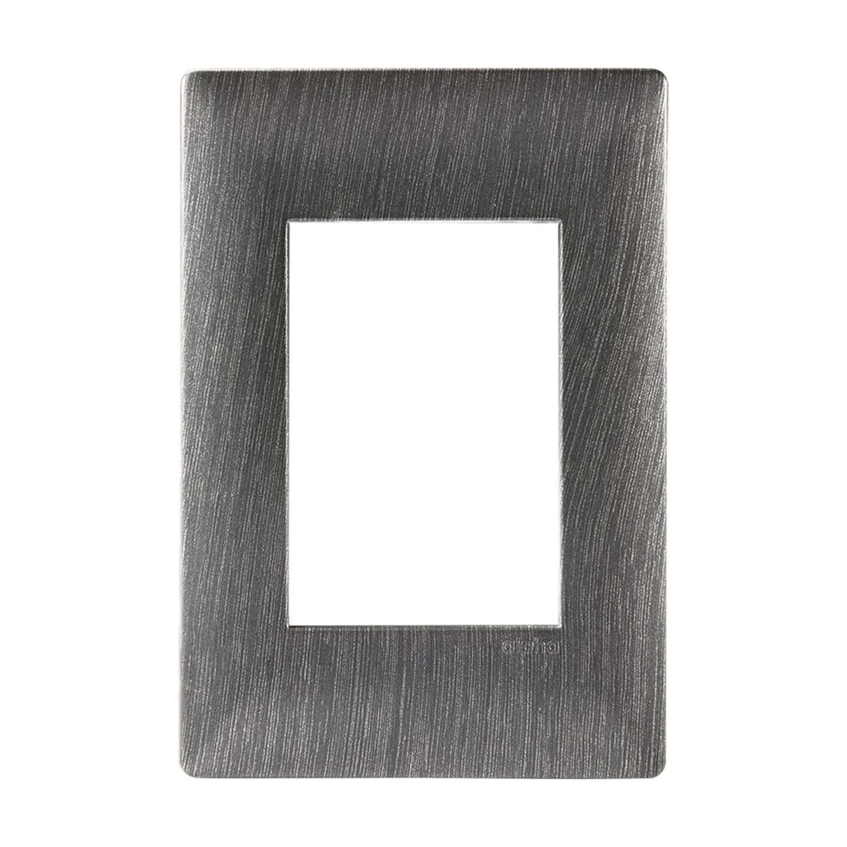 PLACA ESTEVEZ ALPHA 3 MÓDULOS ACERO OSCURO