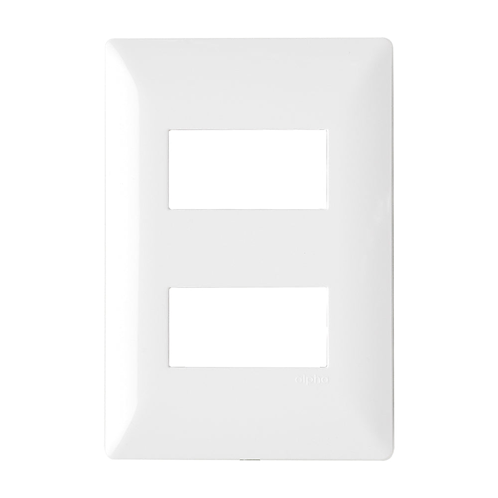 PLACA ESTEVEZ ALPHA 2 MÓDULOS BLANCO