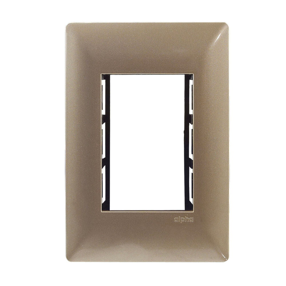 PLACA ESTEVEZ ALPHA 3 MÓDULOS CHAMPAGNE
