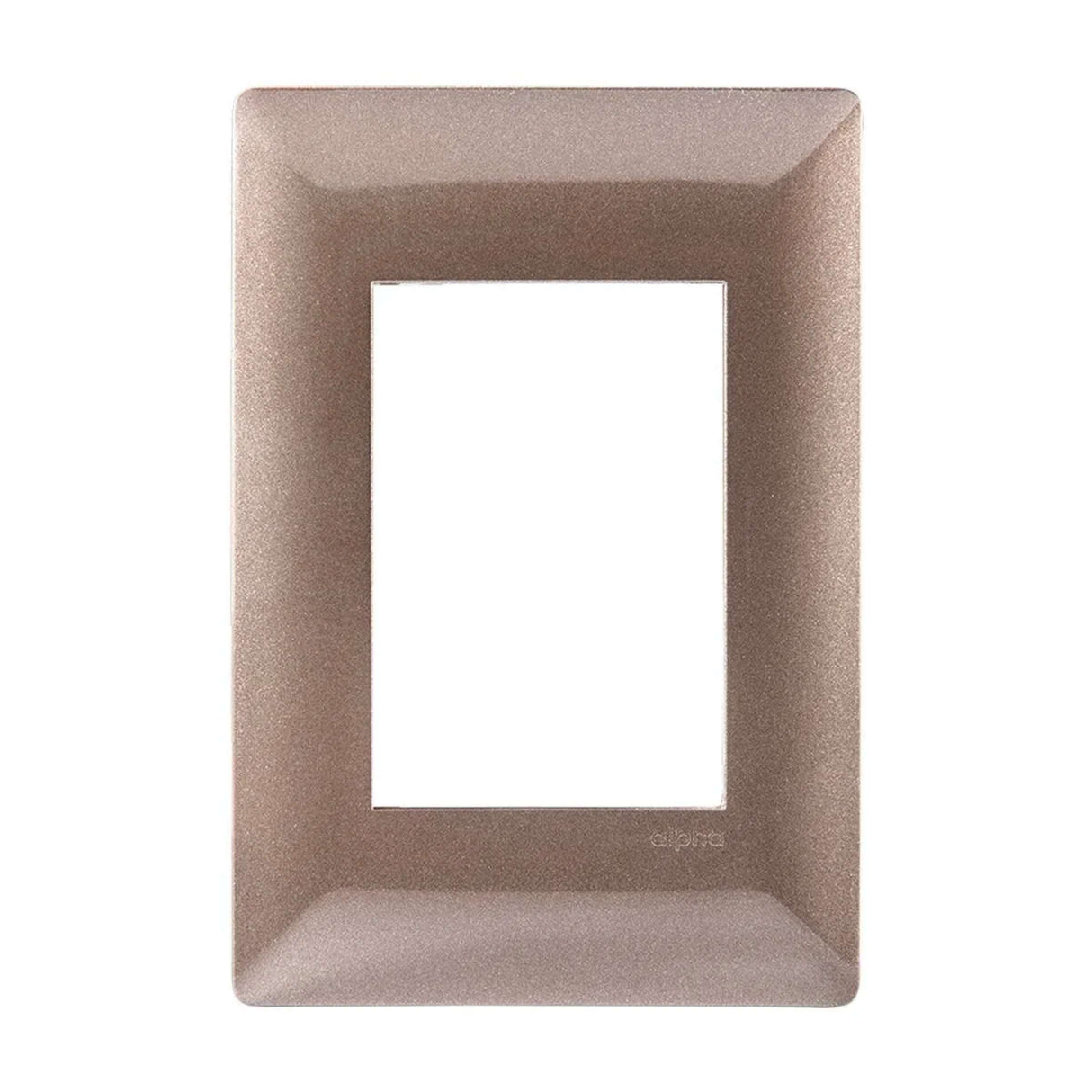 PLACA ESTEVEZ ALPHA 3 MÓDULOS CHAMPAGNE OSCURO
