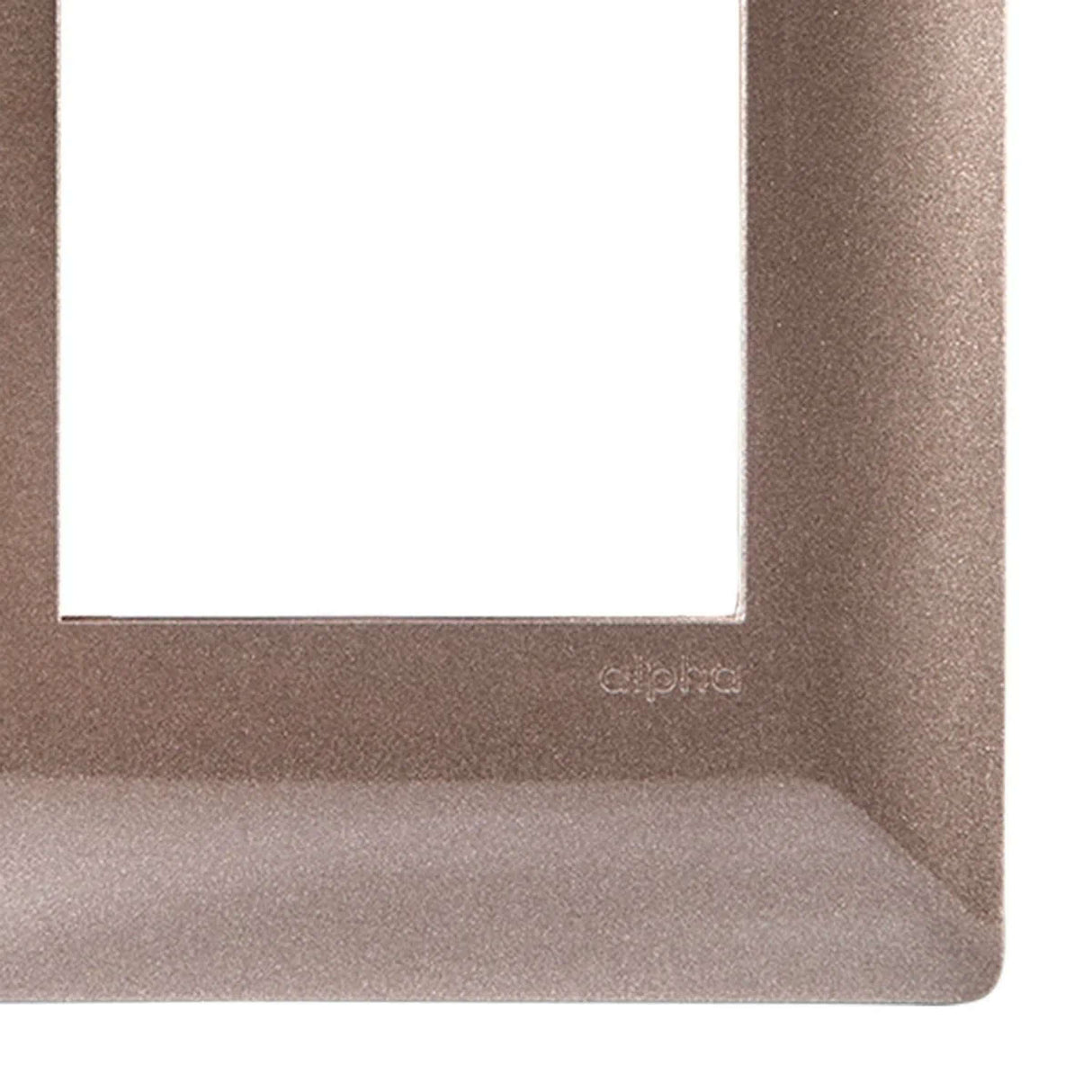 PLACA ESTEVEZ ALPHA 3 MÓDULOS CHAMPAGNE OSCURO