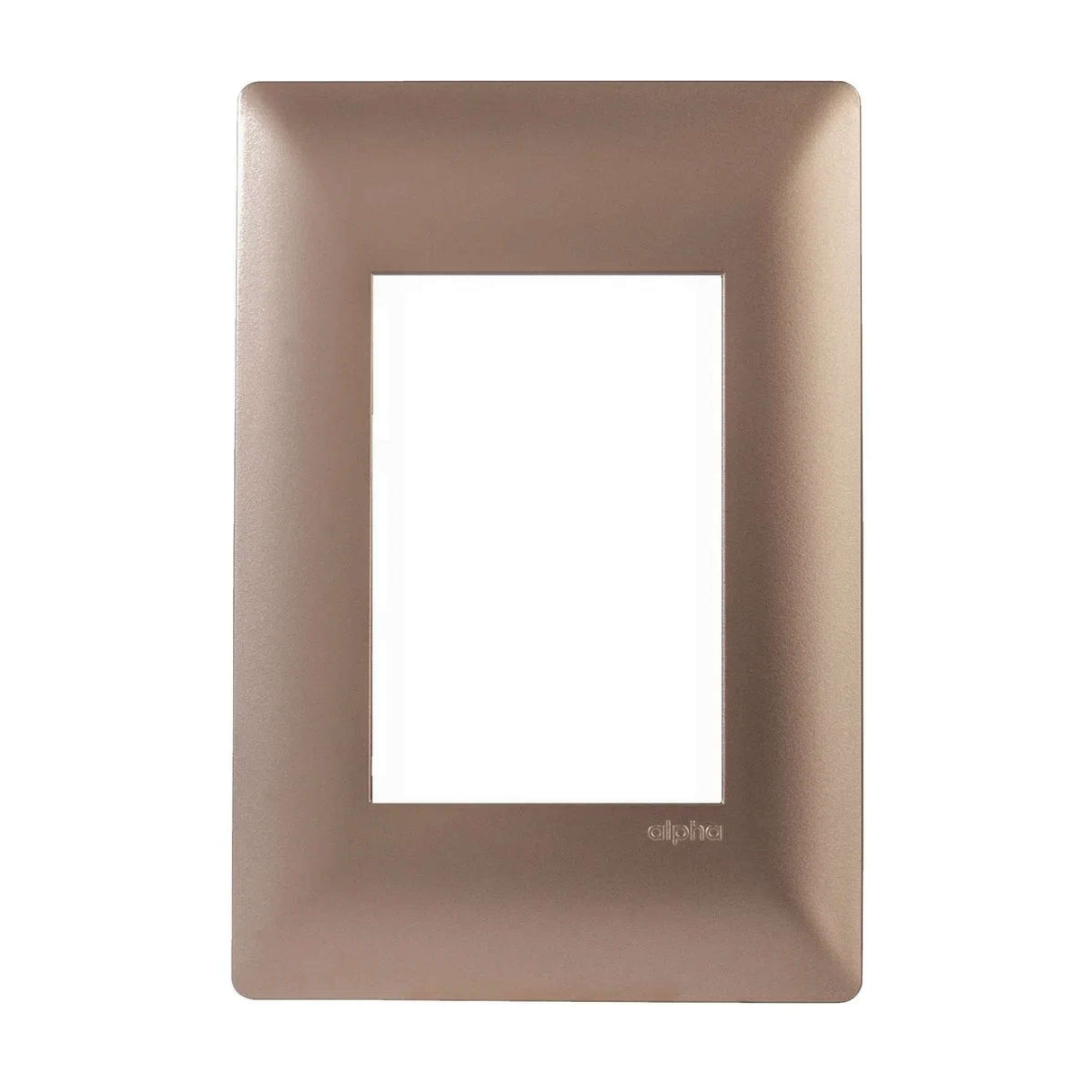 PLACA ESTEVEZ ALPHA LEXAN 3 MÓDULOS CHAMPAGNE MATE