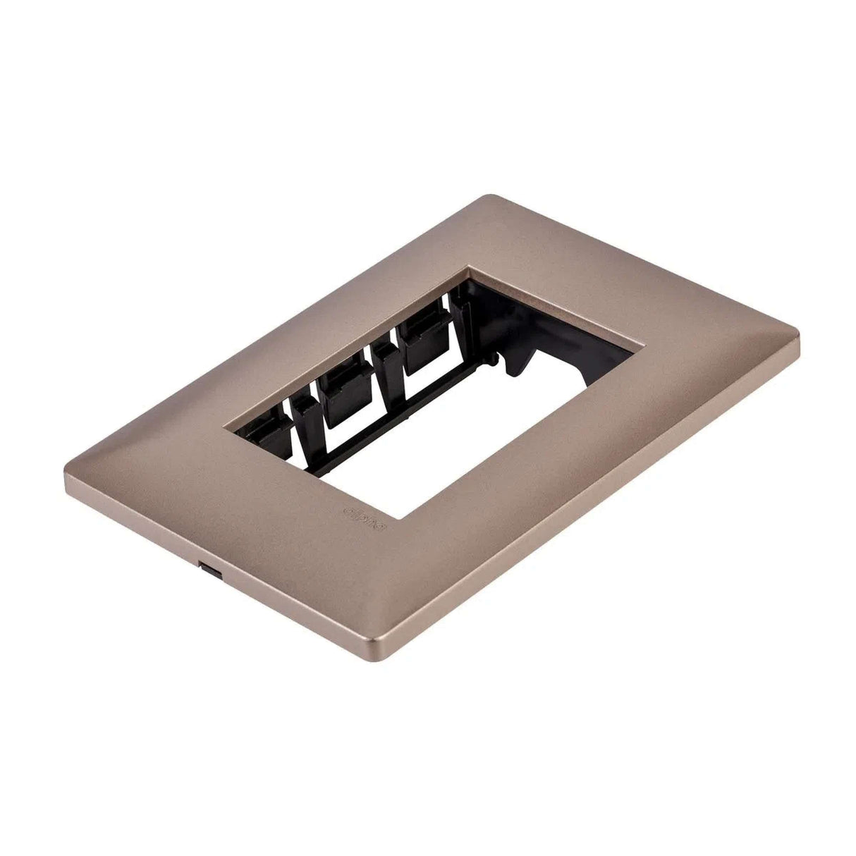 PLACA ESTEVEZ ALPHA LEXAN 3 MÓDULOS CHAMPAGNE MATE